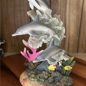 Dolphin Ocean Scene Figurine